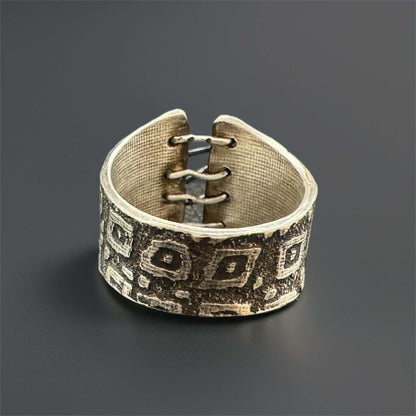 Sterling Silver One-of-a-Kind Corset Ring