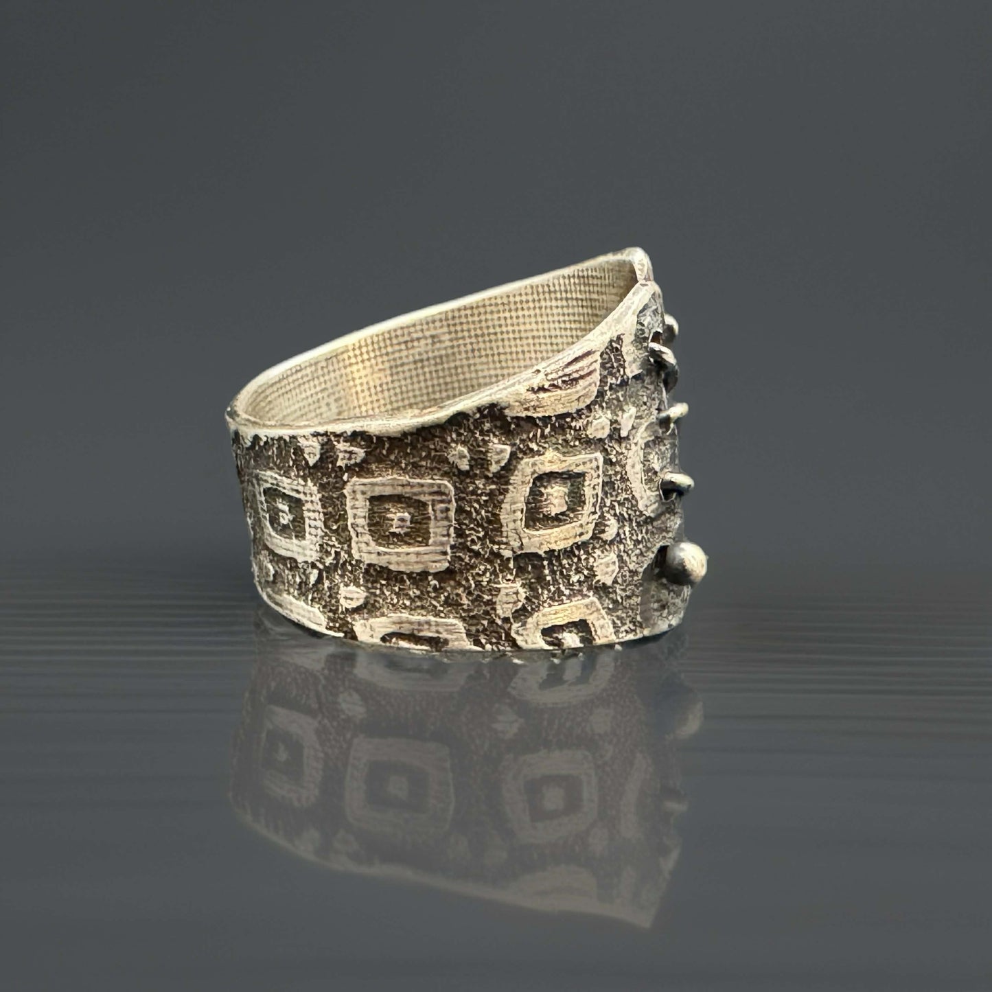 Sterling Silver One-of-a-Kind Corset Ring