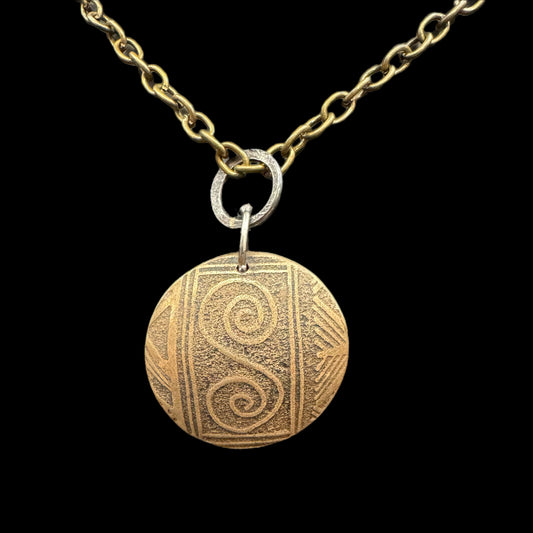 Savannah ~ Bronze Urn Necklace