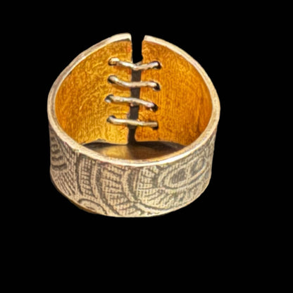 Sterling Silver One-of-a-Kind Corset Ring