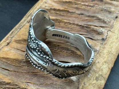 Sterling Silver Spoon Ring ~ "From the Hub"